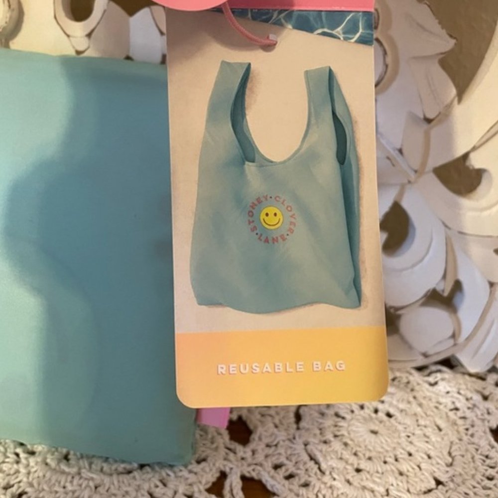 new Stoney Clover Lane Reusable Tote Bag Light Green